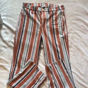 Striped American eagle pants